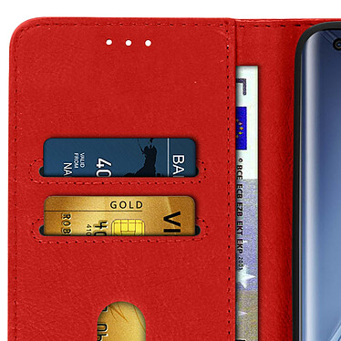 Avizar Étui pour Xiaomi Mi 10 Clapet Portefeuille Support Vidéo  Rouge pas cher