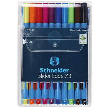 SCHNEIDER Pochette de 10 stylos à bille Slider Edge Pointe Extra Large