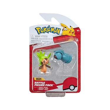 Pokémon - Pack 2 figurines Battle Figure First Partner Set Marisson, Terhal 5 cm pas cher