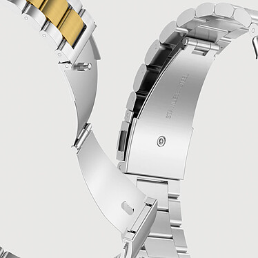 Avizar Bracelet pour Huawei Watch Fit 2 Maille Acier Inoxydable Bicolore  argent / doré pas cher