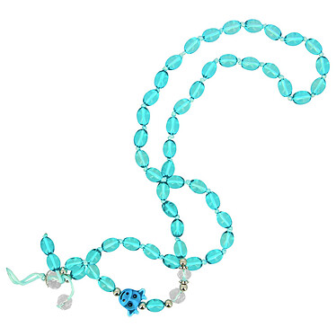 Avizar Bijou de Téléphone Bracelet à Perles Bleues Collection Audacious