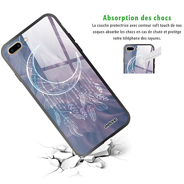 Avis Evetane Coque iPhone 7 Plus/ 8 Plus Coque Soft Touch Glossy Lune Attrape Rêve Design