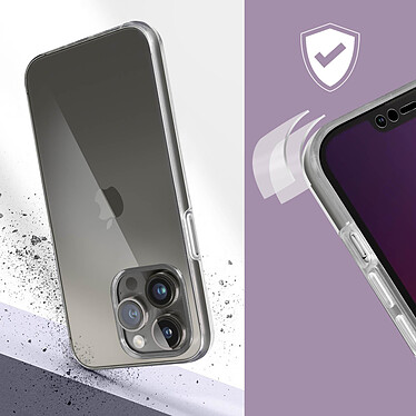 Avis Avizar Coque Intégrale pour iPhone 13 Pro Arrière Rigide Transparent et Avant Souple  Transparent