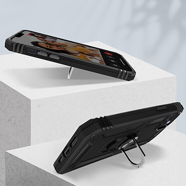 Avis Avizar Coque pour iPhone 15 Plus Antichoc Hybride Bague Support Magnétique  Noir