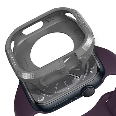 Acheter Avizar Coque pour Apple Watch 8 7 41mm et 6 5 4 2 40mm et 3 2 1 38mm Fibre de Carbone  gris