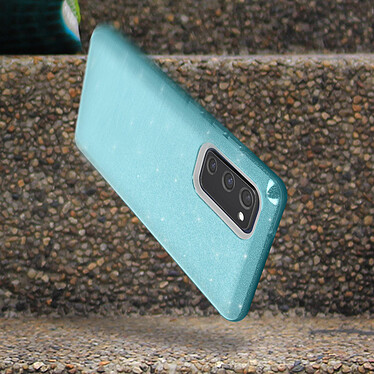 Avizar Coque Samsung Galaxy S20 FE Paillette Amovible Silicone Semi-rigide bleu pas cher