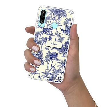 LaCoqueFrançaise Coque Huawei P30 Lite/ P30 Lite XL 360 intégrale transparente Motif Botanic Rêve Tendance pas cher