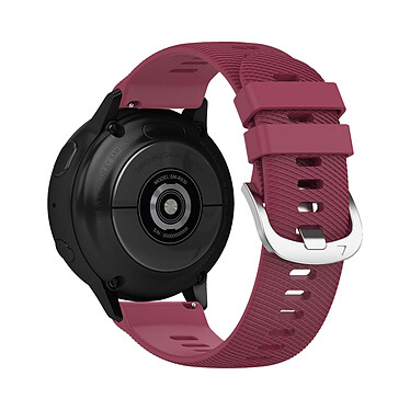 Avizar Bracelet pour Samsung Galaxy Watch Active 2 40mm Silicone Texturé Bordeaux