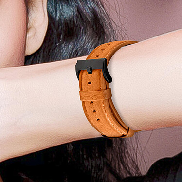 Avis Avizar Bracelet pour Apple Watch 41mm / 40mm et 38 mm Finition Texturé  Orange
