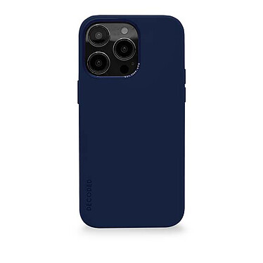 Decoded Coque Compatible avec le MagSafe Silicone Antimicrobienne pour iPhone 14 Pro Bleu