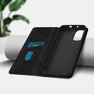 Avis Avizar Étui Portefeuille pour Motorola Moto G52 et G82 Porte-cartes Soft-touch Clapet aimanté  noir