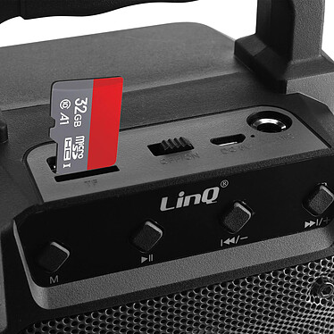 LinQ Enceinte lumineuse sans fil  Noir, Design Compact et Portable pas cher