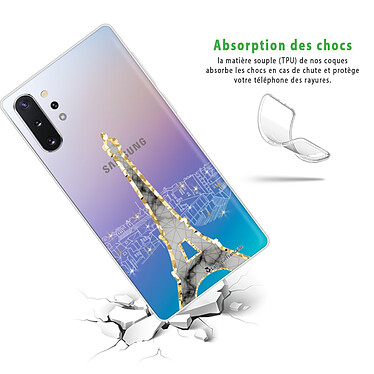 Avis LaCoqueFrançaise Coque Samsung Galaxy Note 10 Plus 360 intégrale transparente Motif Illumination de paris Tendance