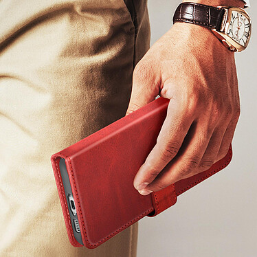 Avis Avizar Étui pour Samsung Galaxy S23 FE Porte-carte Support Vidéo Série Vintage Rouge