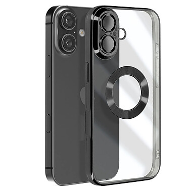 Avizar Coque Série Glam pour iPhone 16 Antichoc Noir