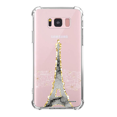 LaCoqueFrançaise Coque Samsung Galaxy S8 Plus Silicone antichocs Solides coins renforcés  transparente Motif Illumination de paris