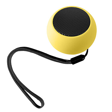 Avizar Mini Enceinte Sans Fil Son de Qualité 3W Bouton de Commande Compacte  jaune