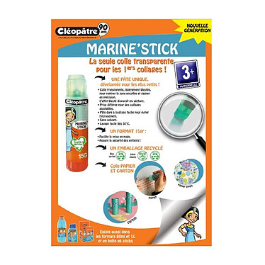 CLÉOPÂTRE Boîte de 6 Cléostick Marine pas cher