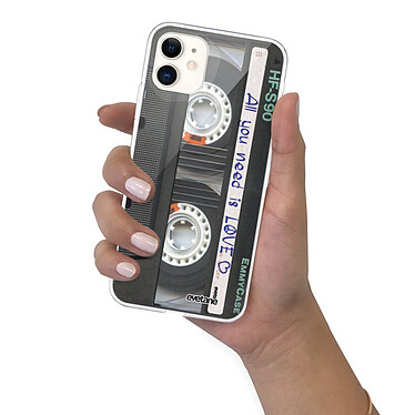 Evetane Coque iPhone 11 silicone transparente Motif Cassette ultra resistant pas cher