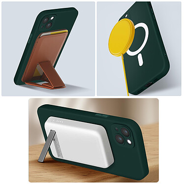 Acheter Avizar Coque MagSafe pour iPhone 14 Soft Touch Finition Mate Bords Surélevés  vert foncé