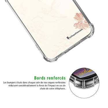 Acheter LaCoqueFrançaise Coque iPhone 11 Silicone antichocs Solides coins renforcés  transparente Motif Fleurs Blanches