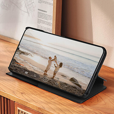 Avis Avizar Étui Folio pour pour Xiaomi Poco F5 Pro Clapet Fenêtre Affichage Heure Support Vidéo  Noir