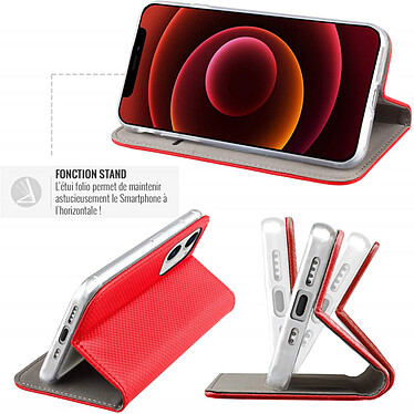 Avis Jaym Étui Folio pour Xiaomi 13 Pro Magnétique Fonction Stand Rouge