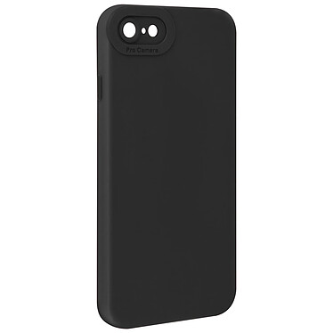 Avizar Coque pour iPhone 7 / 8 / SE 2020 / SE 2022 Silicone Protection Caméra Noir