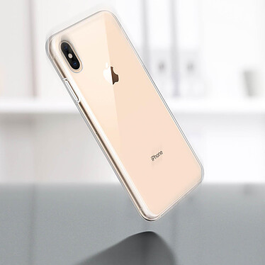 Avizar Coque Apple iPhone XS Max Protection 360° Silicone + Polycarbonate Transparent pas cher