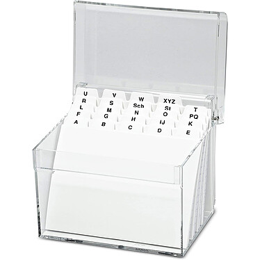 MAUL Boîte à fiches Acrylique Transparent A6 avec intercalires pas cher