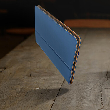 Avizar Housse Galaxy Tab A7 10.4 2020 Cuir Satiné Porte cartes Fonction Support Bleu pas cher