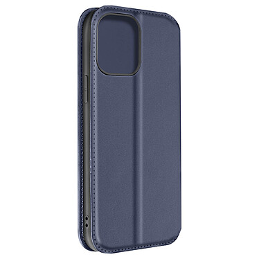 Avizar Étui pour iPhone 14 Pro Max Double Poche Support Collection Dual Pockets  Bleu Nuit