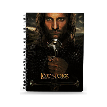 Le Seigneur des Anneaux - Cahier effet 3D Aragorn