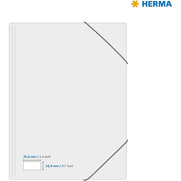Acheter HERMA Boite 2000 Etiquettes Universelles Enlevables 35,6 x 16,9 mm Blanc