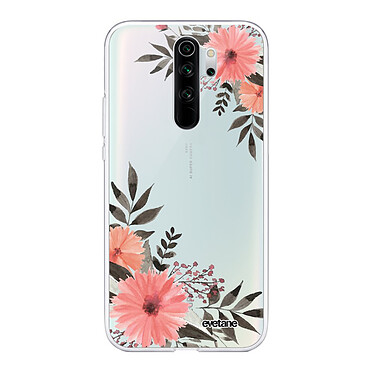 Evetane Coque Xiaomi Redmi Note 8 Pro 360 intégrale transparente Motif Fleurs roses Tendance
