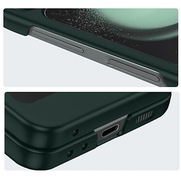 Avizar Coque pour Samsung Galaxy Z Flip 5 Rigide avec Béquille Support  Vert pas cher