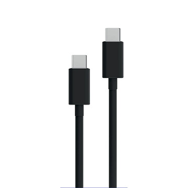 Myway Câble USB-C vers USB-C Charge 60W et Synchronisation 1m Noir