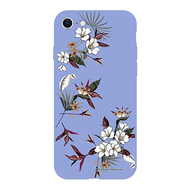 LaCoqueFrançaise Coque iPhone 7/8/ iPhone SE 2020 Silicone Liquide Douce lilas Fleurs Sauvages