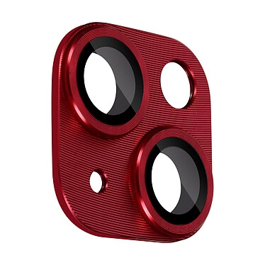 Avizar Film Caméra pour iPhone 14 et 14 Plus Verre Trempé + Alliage d'Aluminium  Rouge
