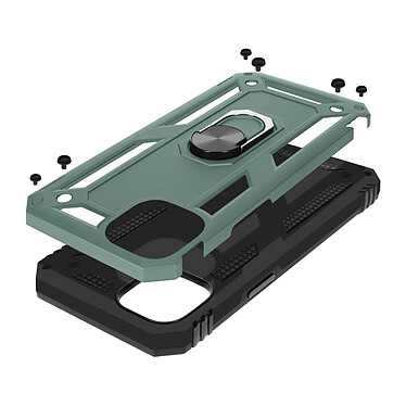 Avizar Coque pour iPhone 15 Antichoc Hybride Bague Support Magnétique  Vert pas cher