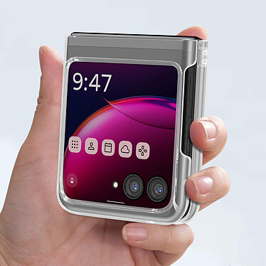 Avizar Coque pour Motorola Razr 40 Ultra, Silicone Flexible  Transparent pas cher