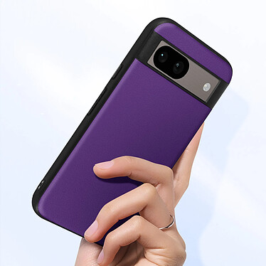 Avis Avizar Coque pour Google Pixel 8A Bi-matière Aspect Cuir Cowhide Cover Violet