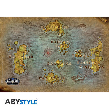 World Of Warcraft -  Poster Carte (91,5 X 61 Cm)