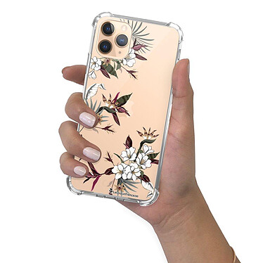LaCoqueFrançaise Coque iPhone 11 Pro Max anti-choc souple angles renforcés transparente Motif Fleurs Sauvages pas cher