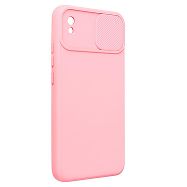 Avis Avizar Coque pour Xiaomi Redmi 9A et 9AT Silicone Souple Cache Caméra Coulissant  rose clair