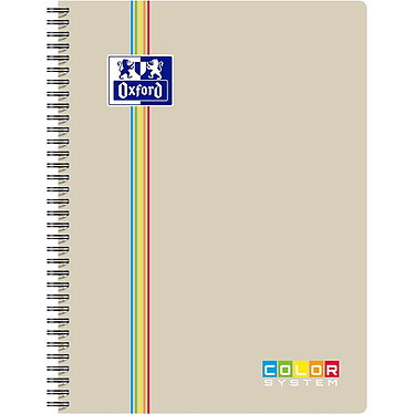 Acheter OXFORD Cahier reliure intégrale COLOR SYSTEM, A4+, seyès 180p 90g Coloris Aléatoire