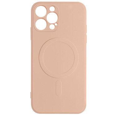 Avizar Coque Magsafe iPhone 12 Pro Silicone Souple Intérieur Soft-touch Mag Cover  rose gold