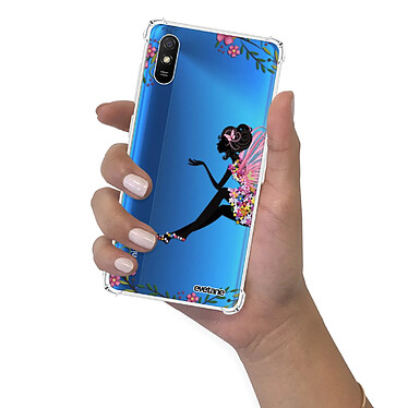 Evetane Coque Xiaomi Redmi 9A anti-choc souple angles renforcés transparente Motif Fée Fleurale pas cher