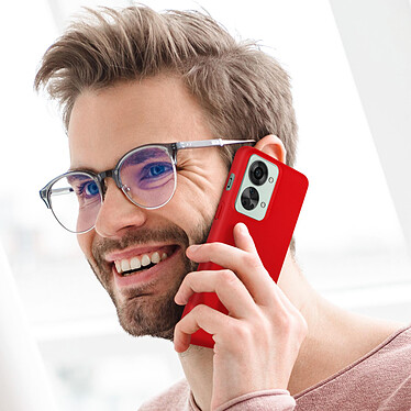 Nillkin Coque pour OnePlus Nord 2T 5G Rigide Finition Mate  Super Frosted Shield rouge pas cher