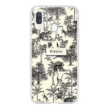 LaCoqueFrançaise Coque Samsung Galaxy A40 360 intégrale transparente Motif Botanic Evasion Tendance